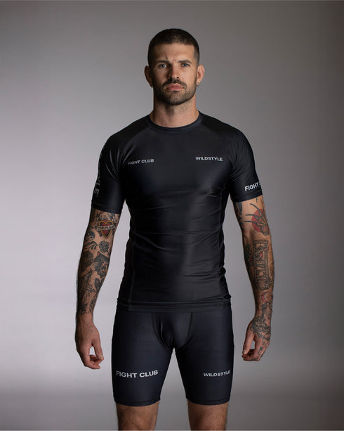 FIGHT CLUB Short Sleeve Rash Guard