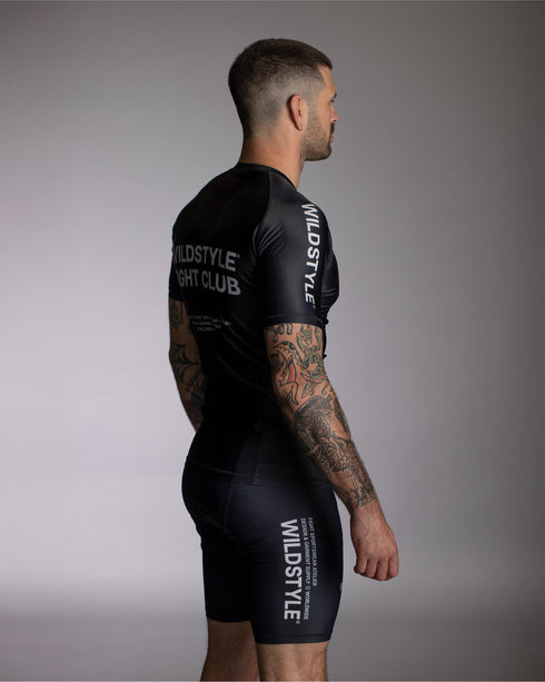 FIGHT CLUB Short Sleeve Rash Guard